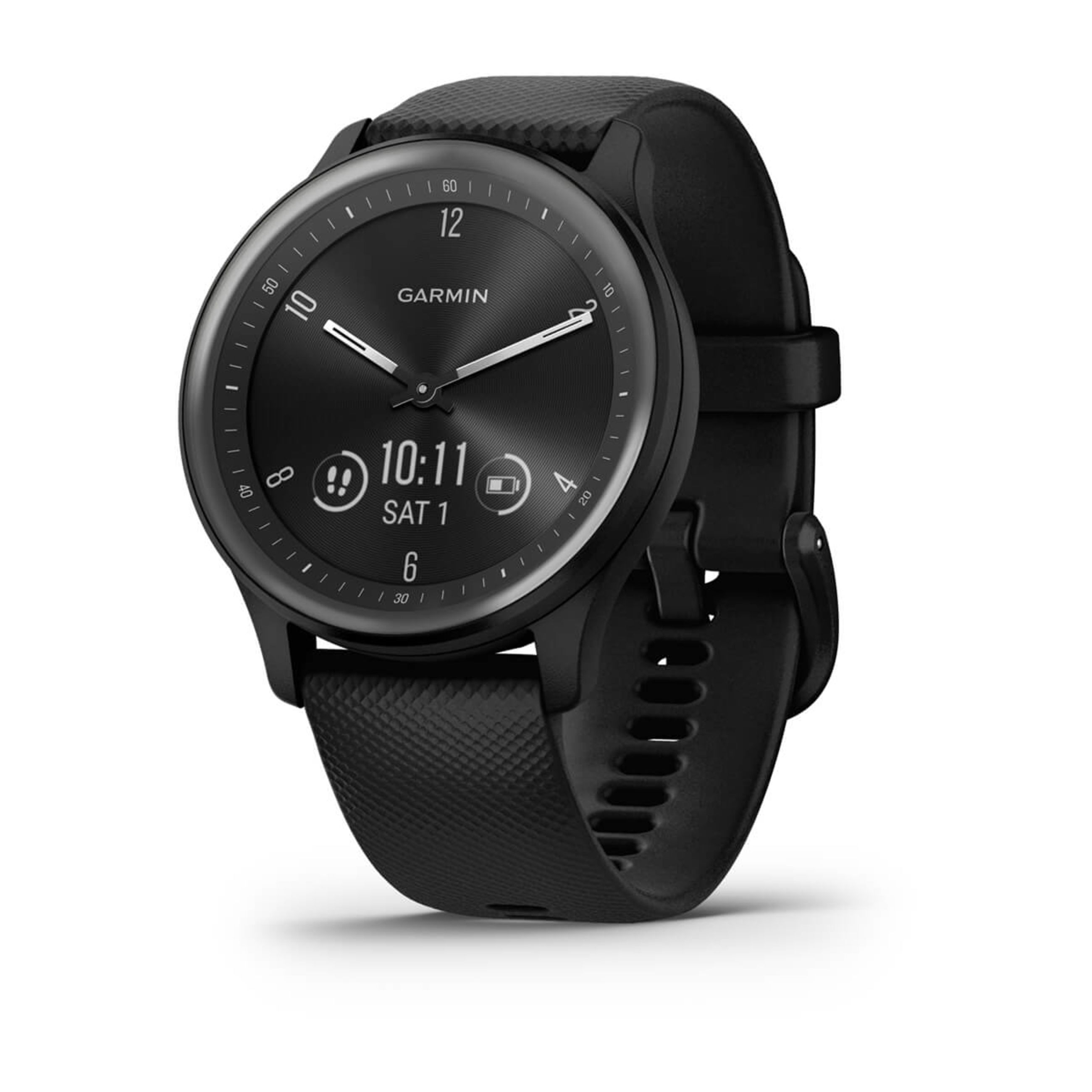 VíVomove Trend - Black Case And Silicone Band With Slate Accents
