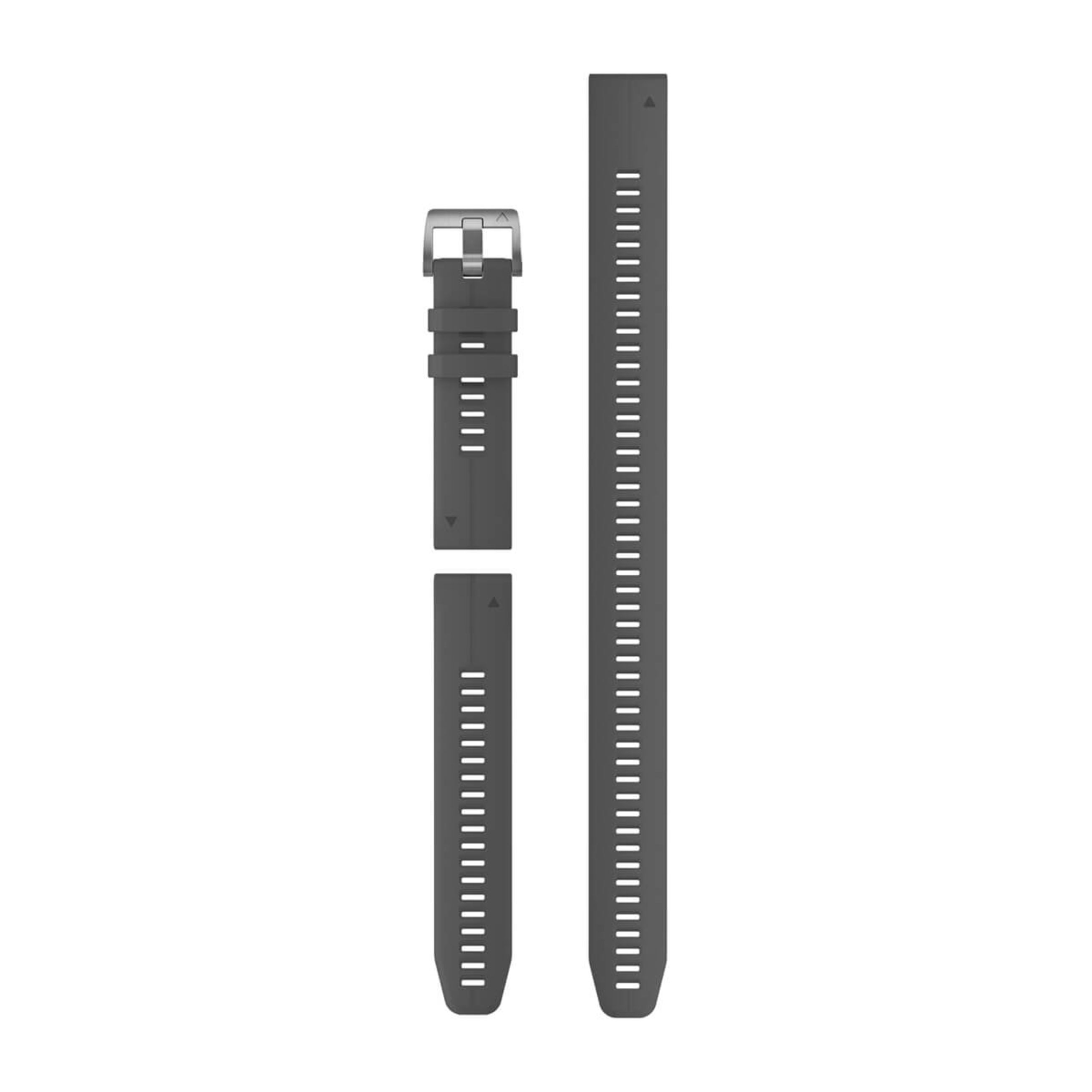 Quickfit 22 Watch Straps - Slate Gray Silicone (3-Piece Dive Set)