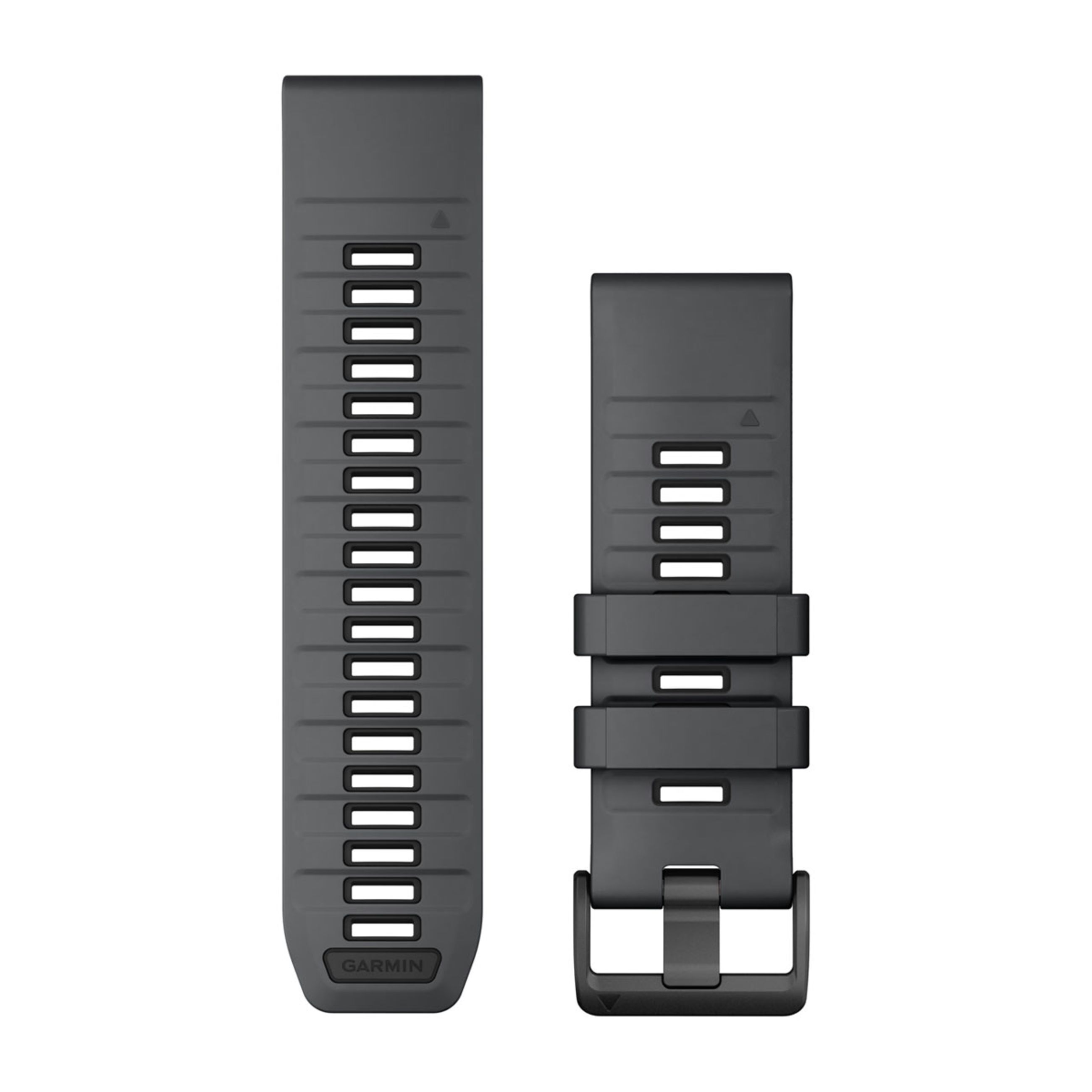 Quickfit 26 Watch Bands - Slate Gray/Black Silicone