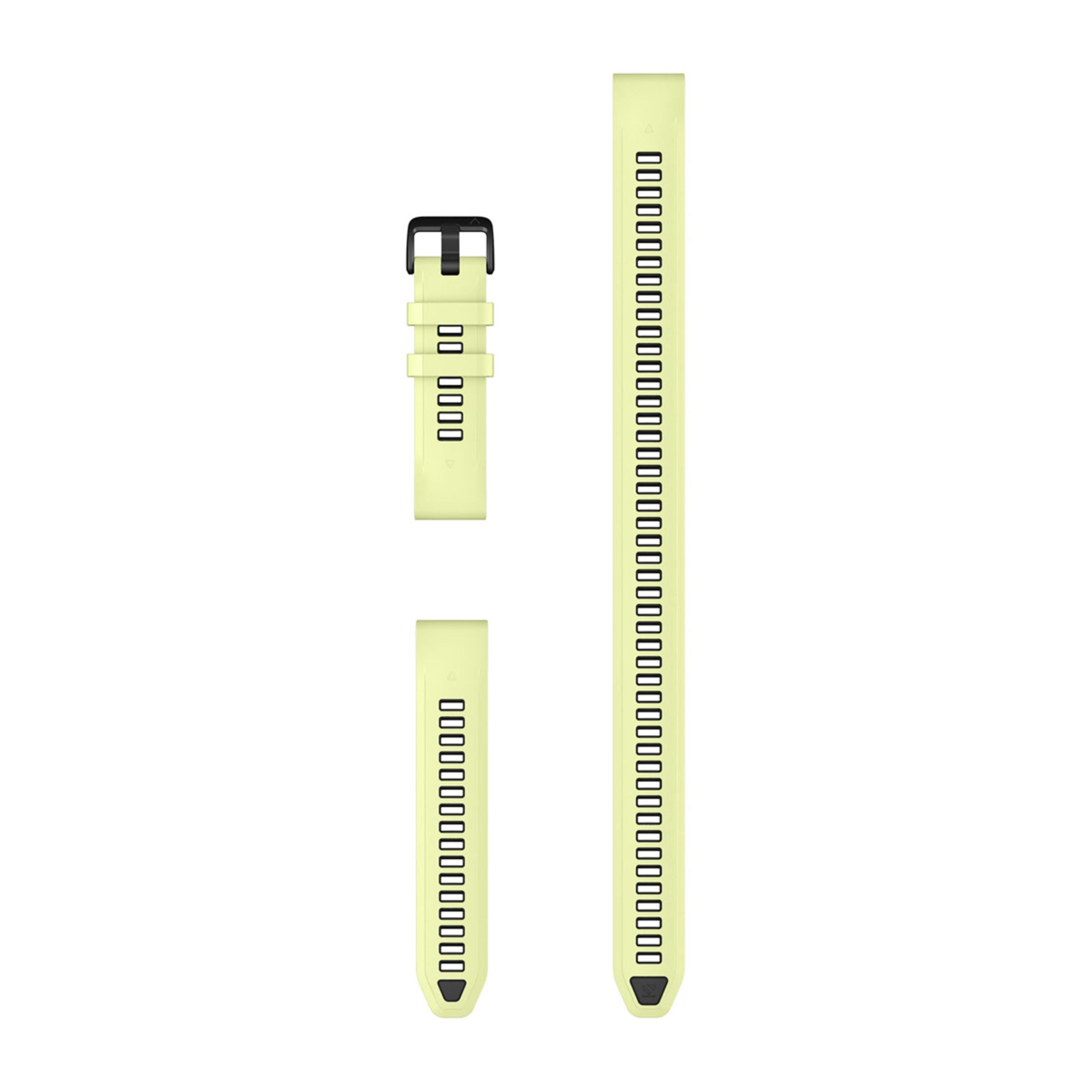 Quickfit 20 Watch Bands - Citron Silicone (3-Piece Dive Set)