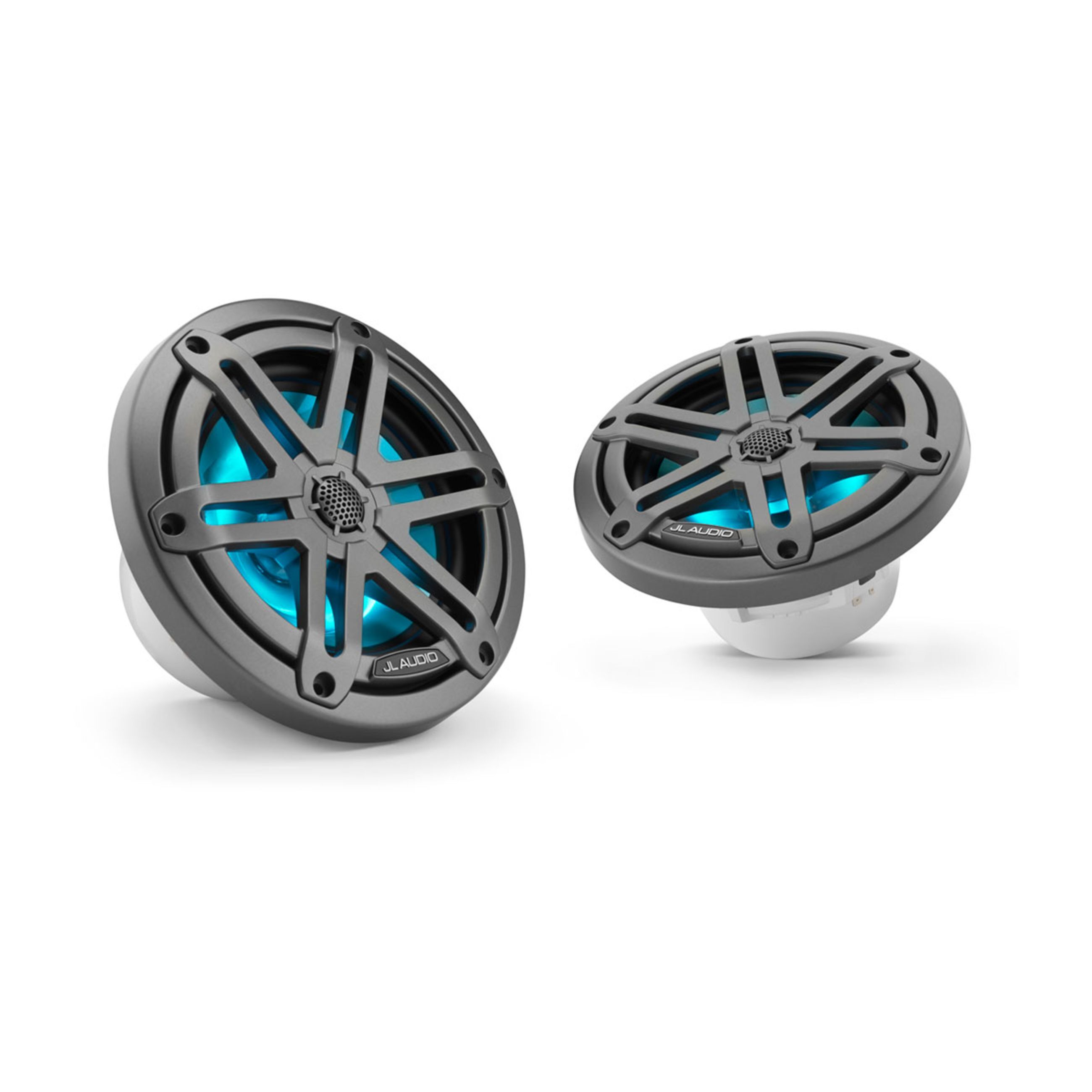 Jl Audio M3 Enclosed Tower Speakers - 6.5" With Led And Gray Sport Grille (M3-650X-S-Gm-I)
