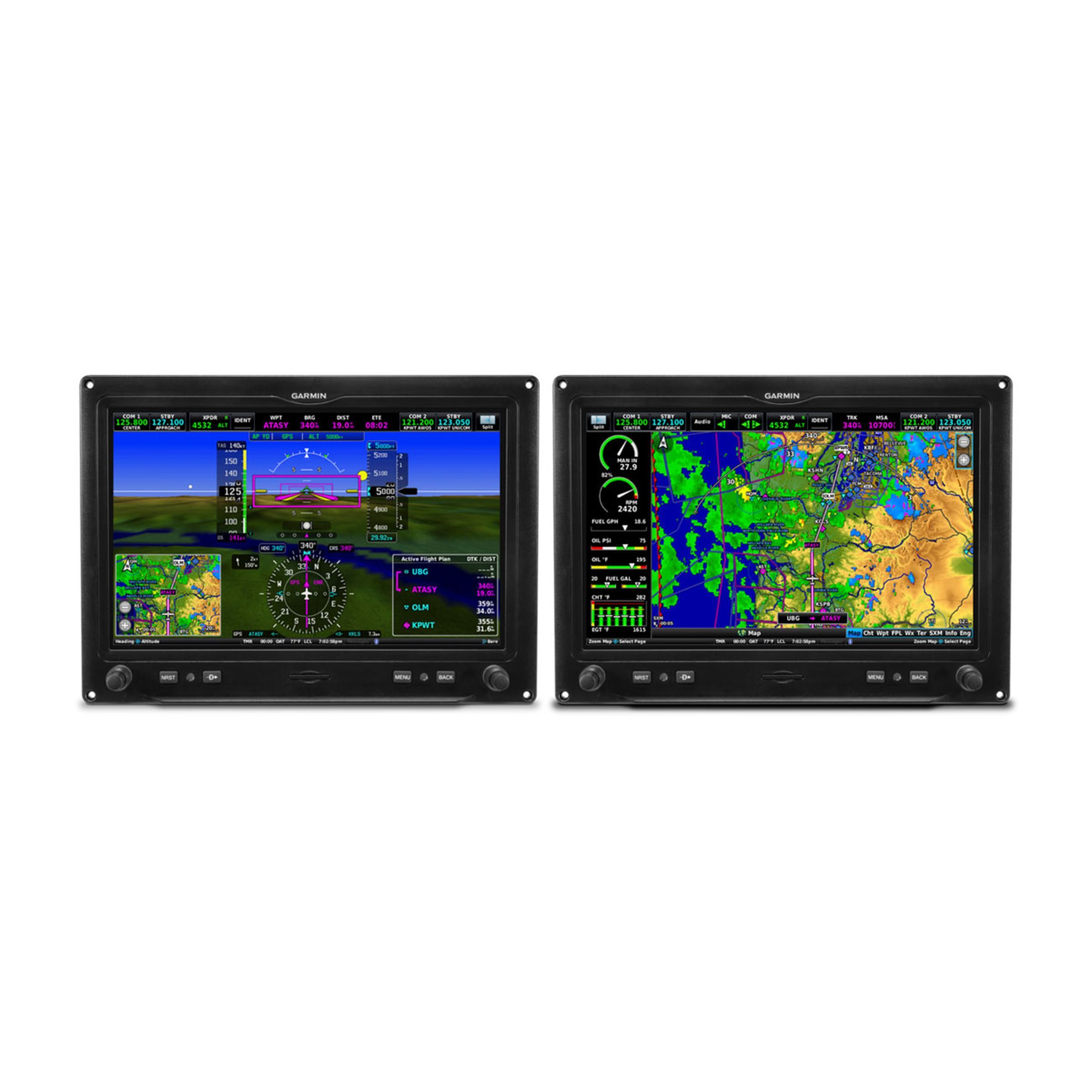 G3X Touch For Certificated Aircraft - Dual 10.6" Landscape Displays With 6 Cylinder Eis