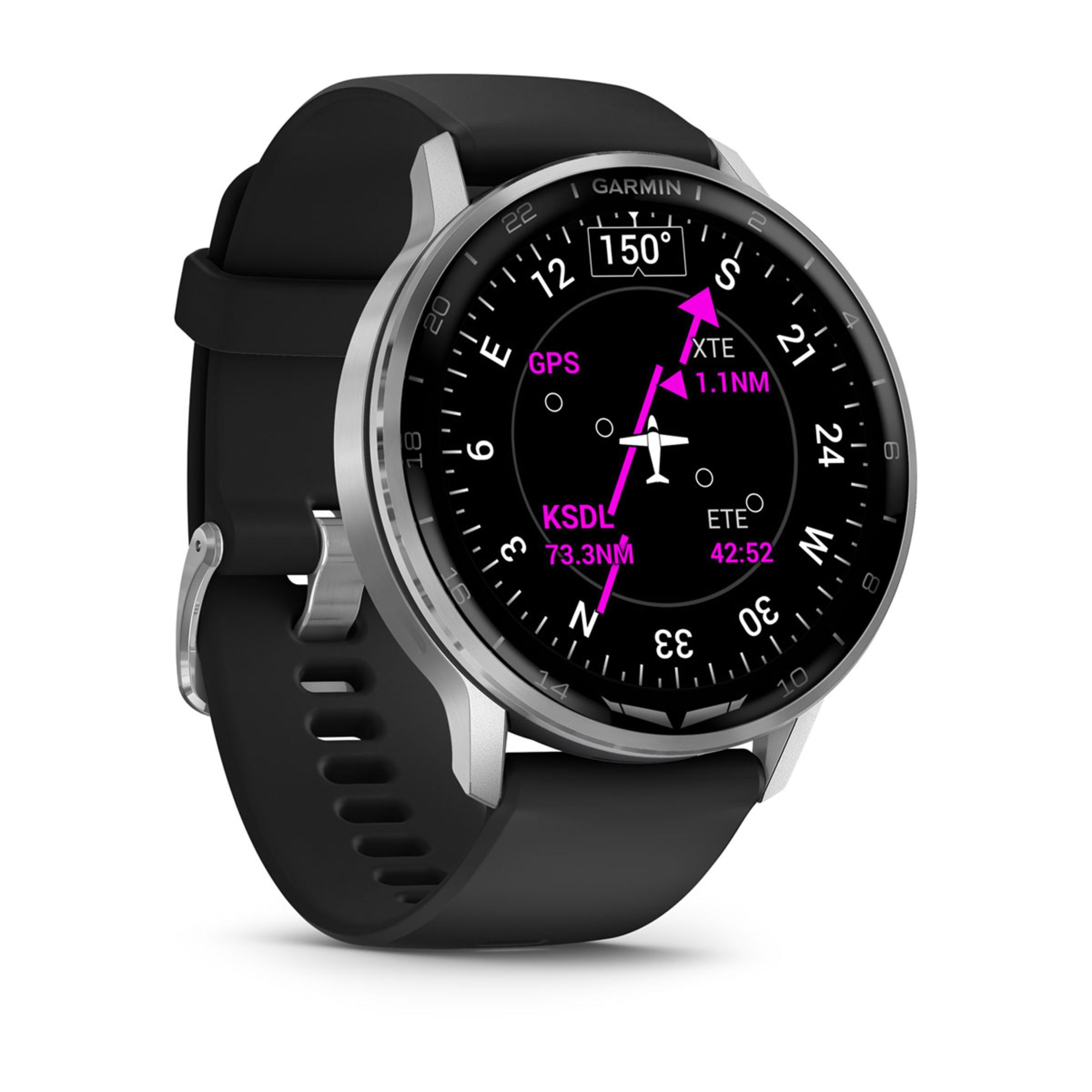 D2 Air X15 - Silver With Black Silicone Band - Image 3