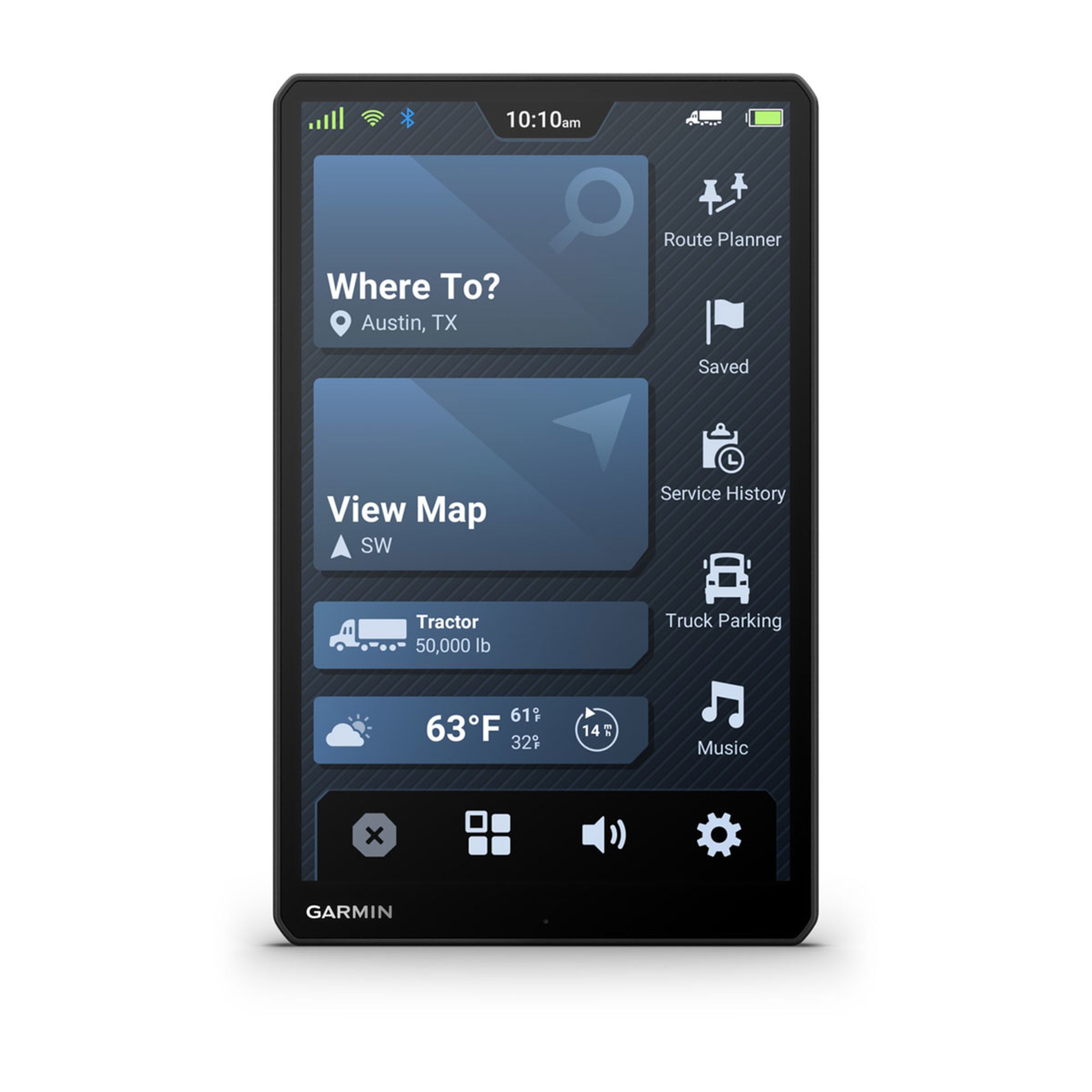 DēZl Otr720 - 10" Gps Truck Navigator With DēZl Headset 210 - Image 3