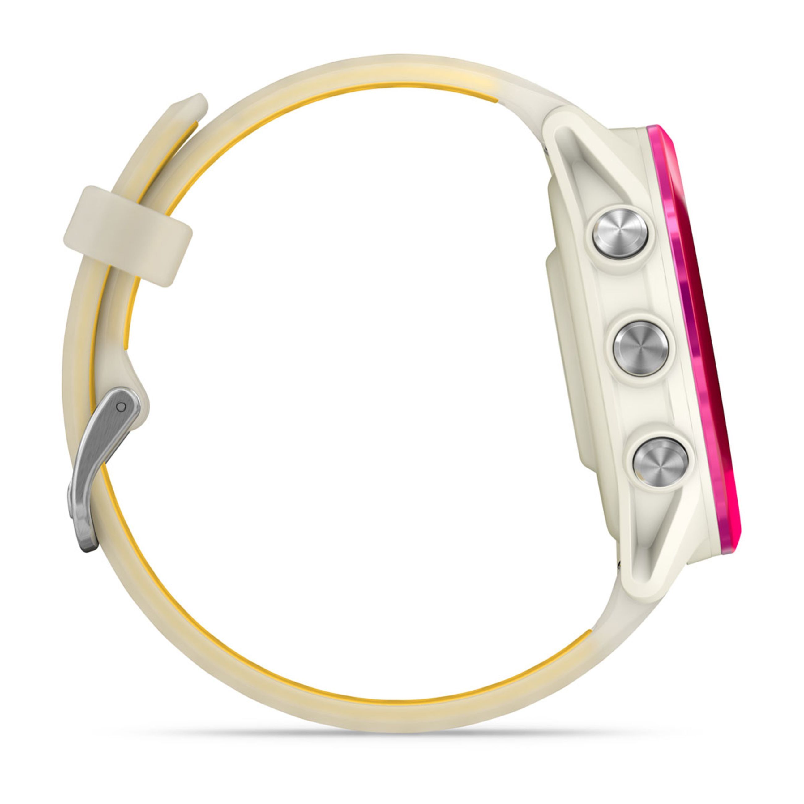 Forerunner 570 - 42Mm - Raspberry Aluminum With Translucent Bone/Mango Band - Image 5