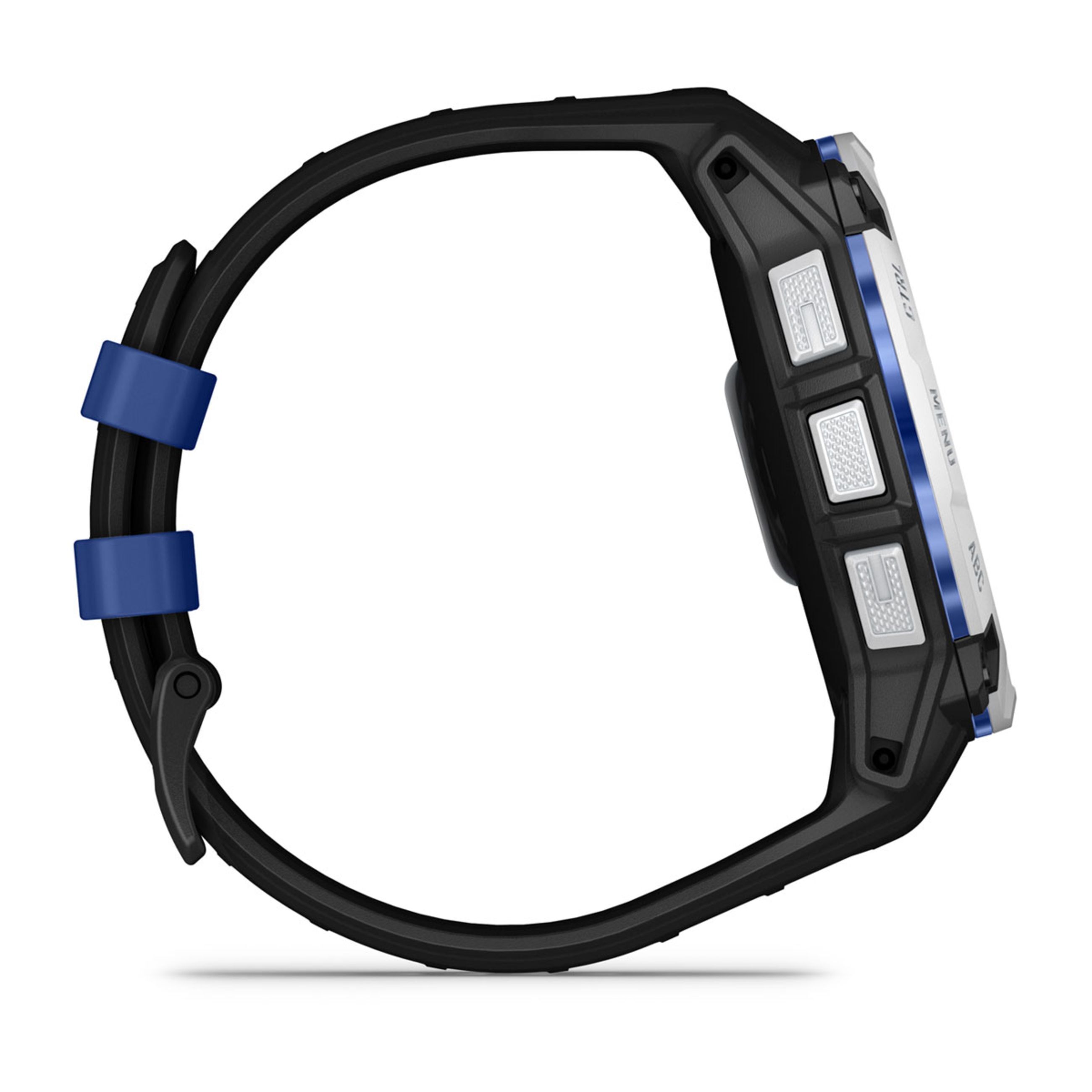 Instinct E – 45 Mm - Whitestone With Black/Bolt Blue Band - Image 5