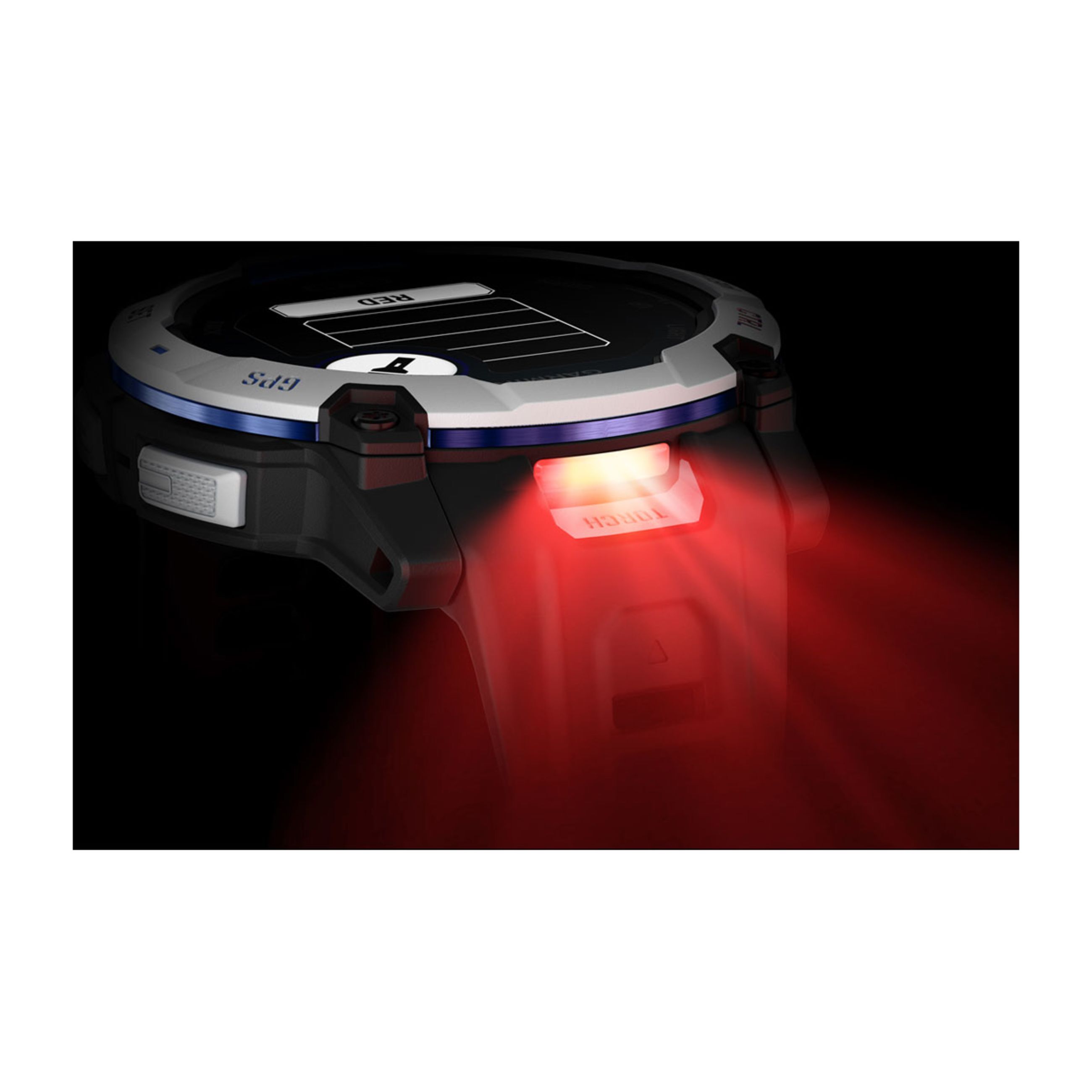 Instinct E – 45 Mm - Whitestone With Black/Bolt Blue Band - Image 7