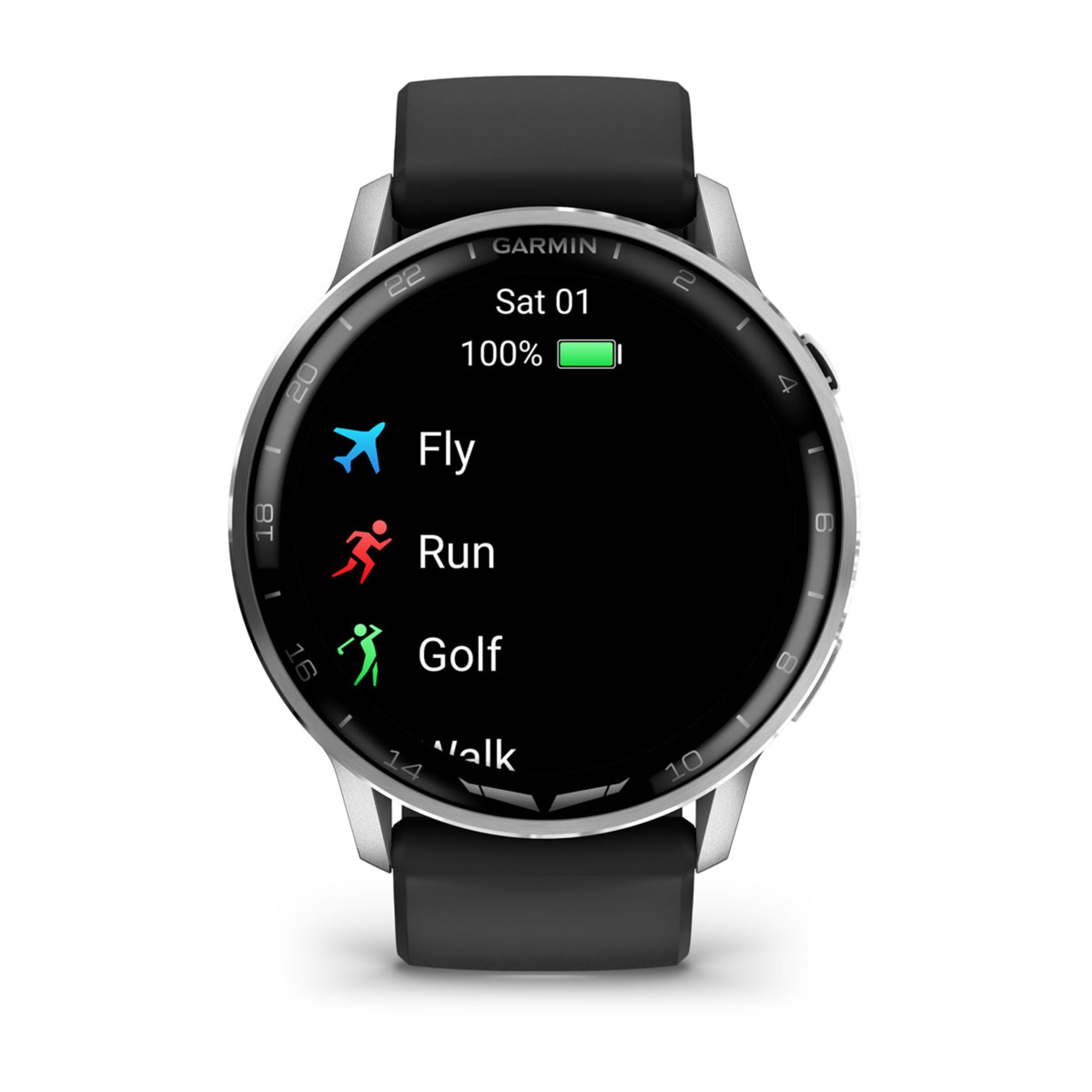 D2 Air X15 - Silver With Black Silicone Band - Image 8