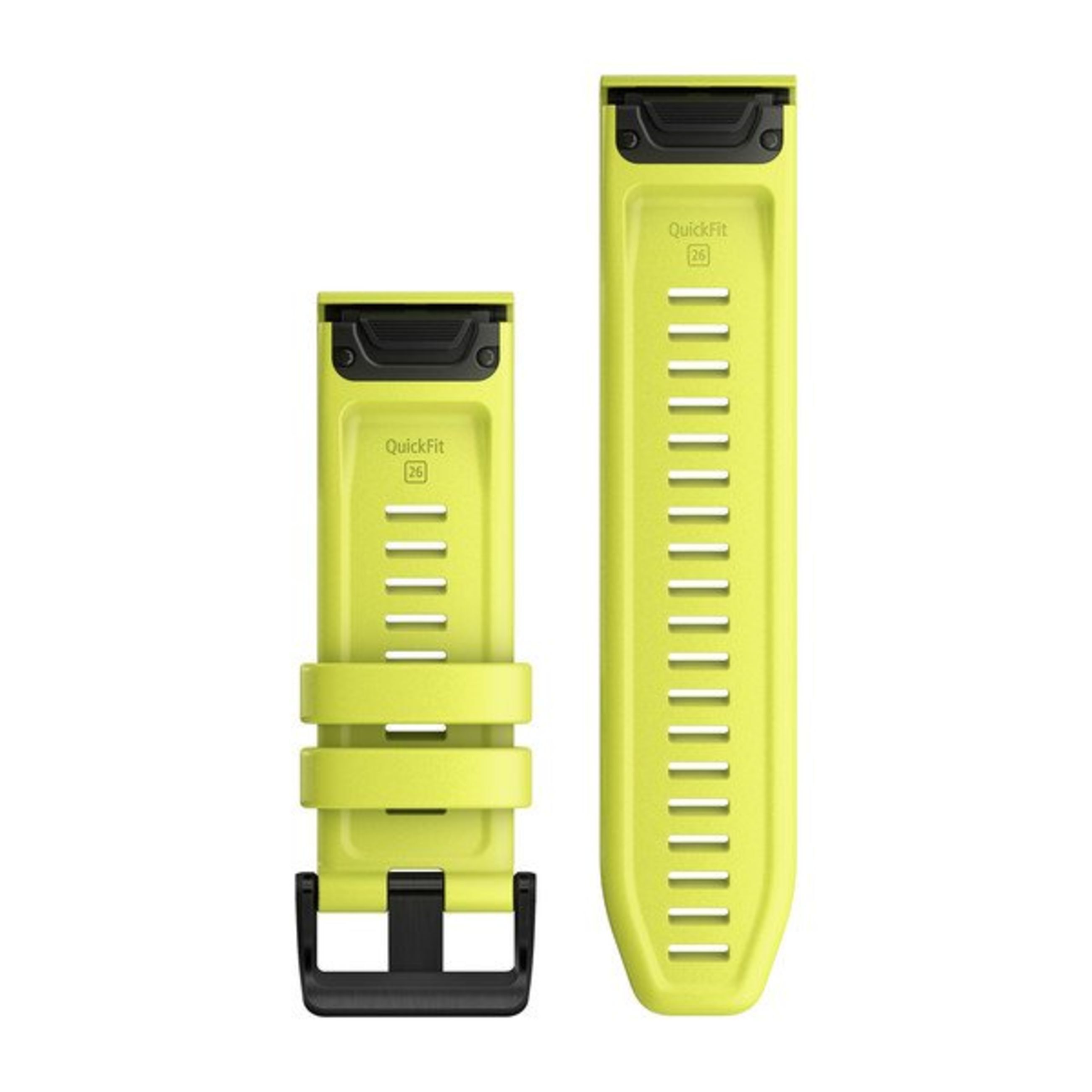 Alternative view of Quickfit 26 Watch Bands - Amp Yellow Silicone