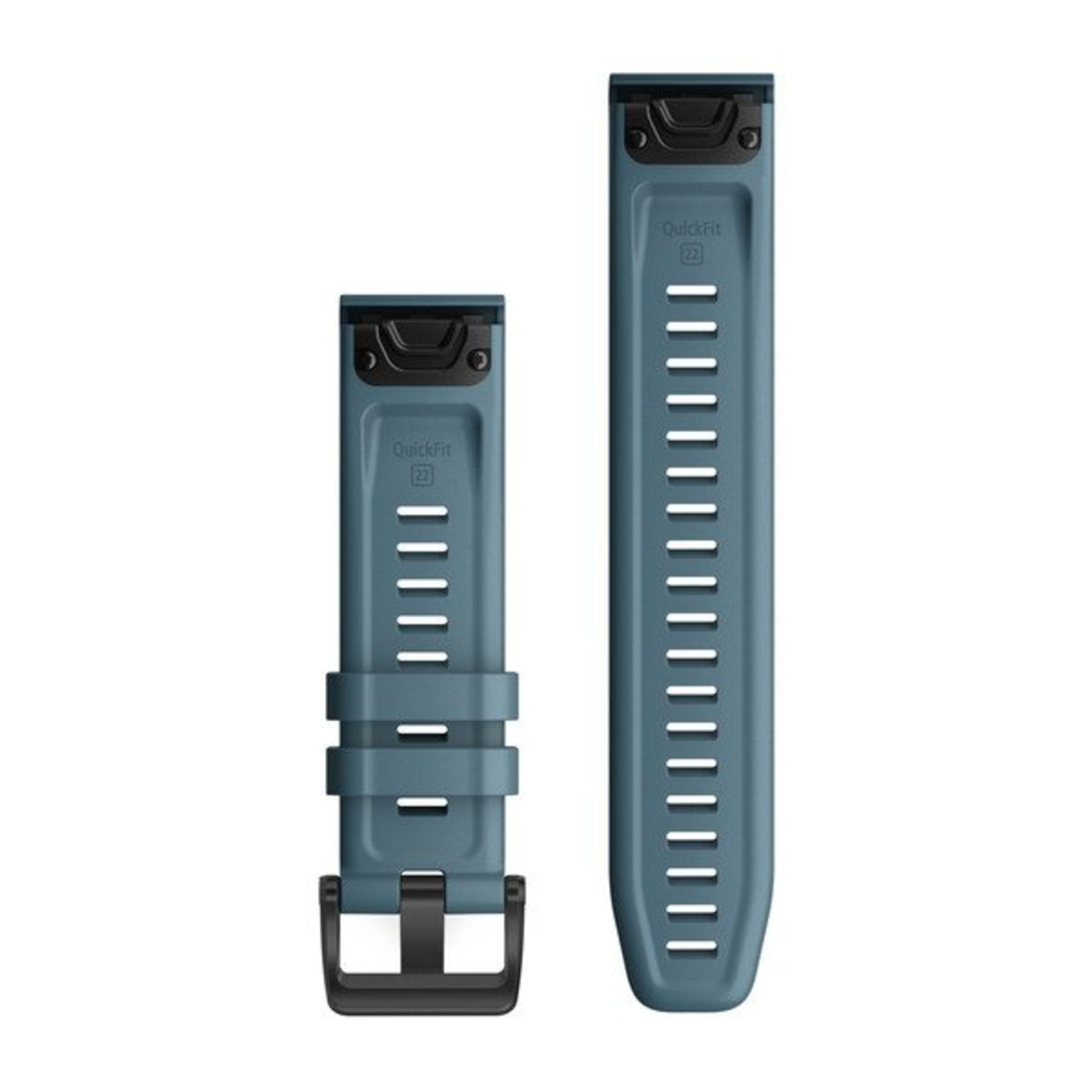 Alternative view of Quickfit 22 Watch Straps - Lakeside Blue Silicone