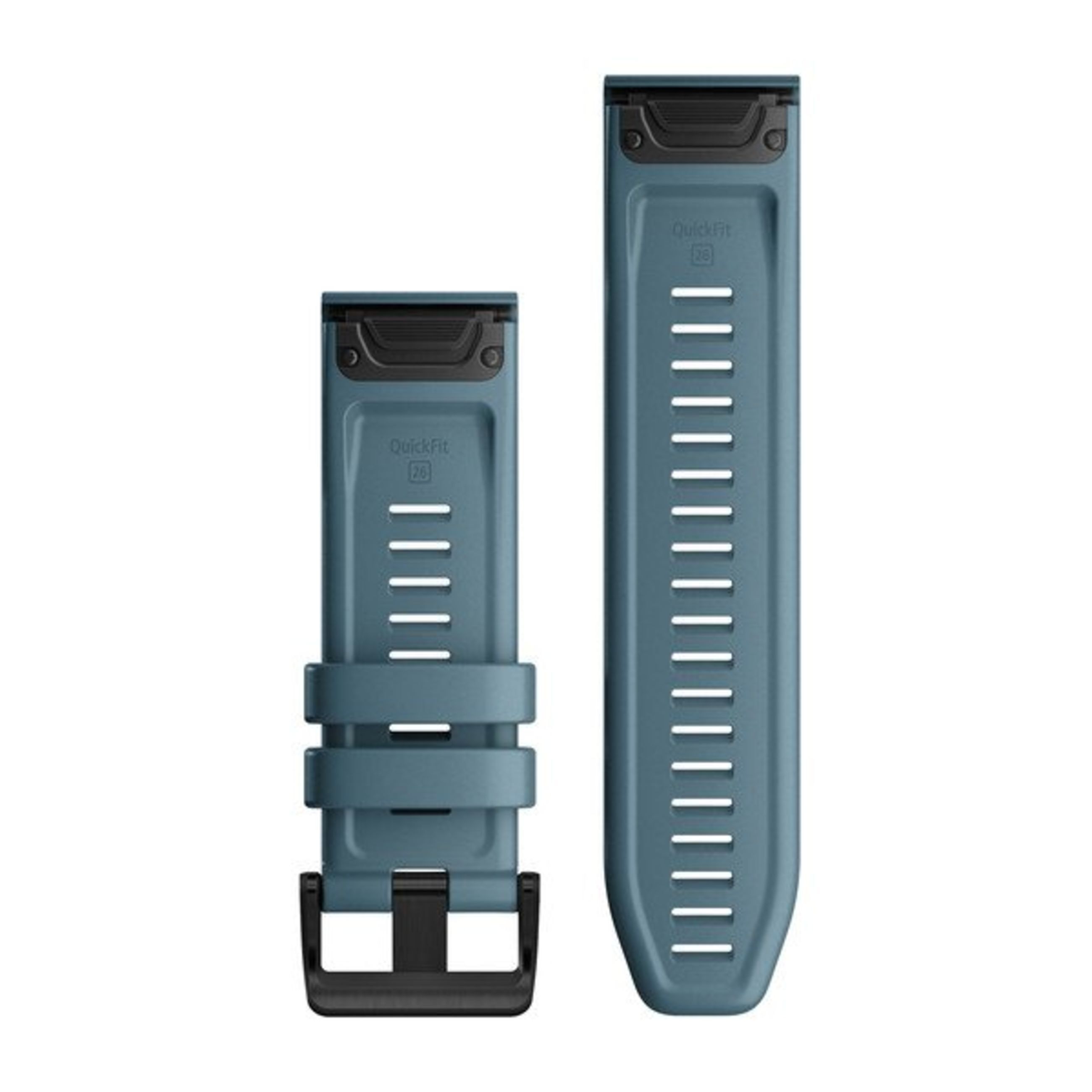 Alternative view of Quickfit 26 Watch Bands - Lakeside Blue Silicone