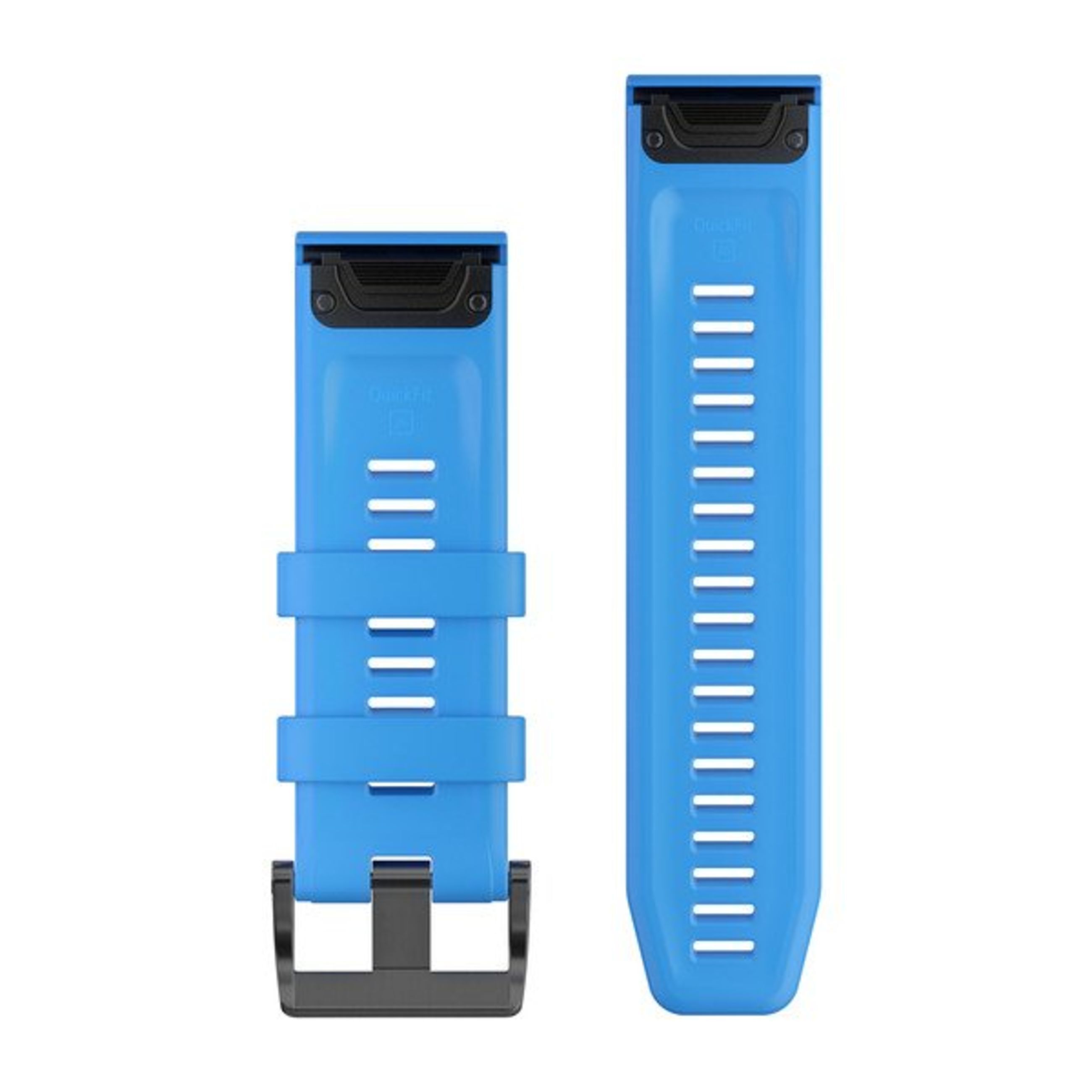Alternative view of Quickfit 26 Watch Bands - Cyan Blue Silicone