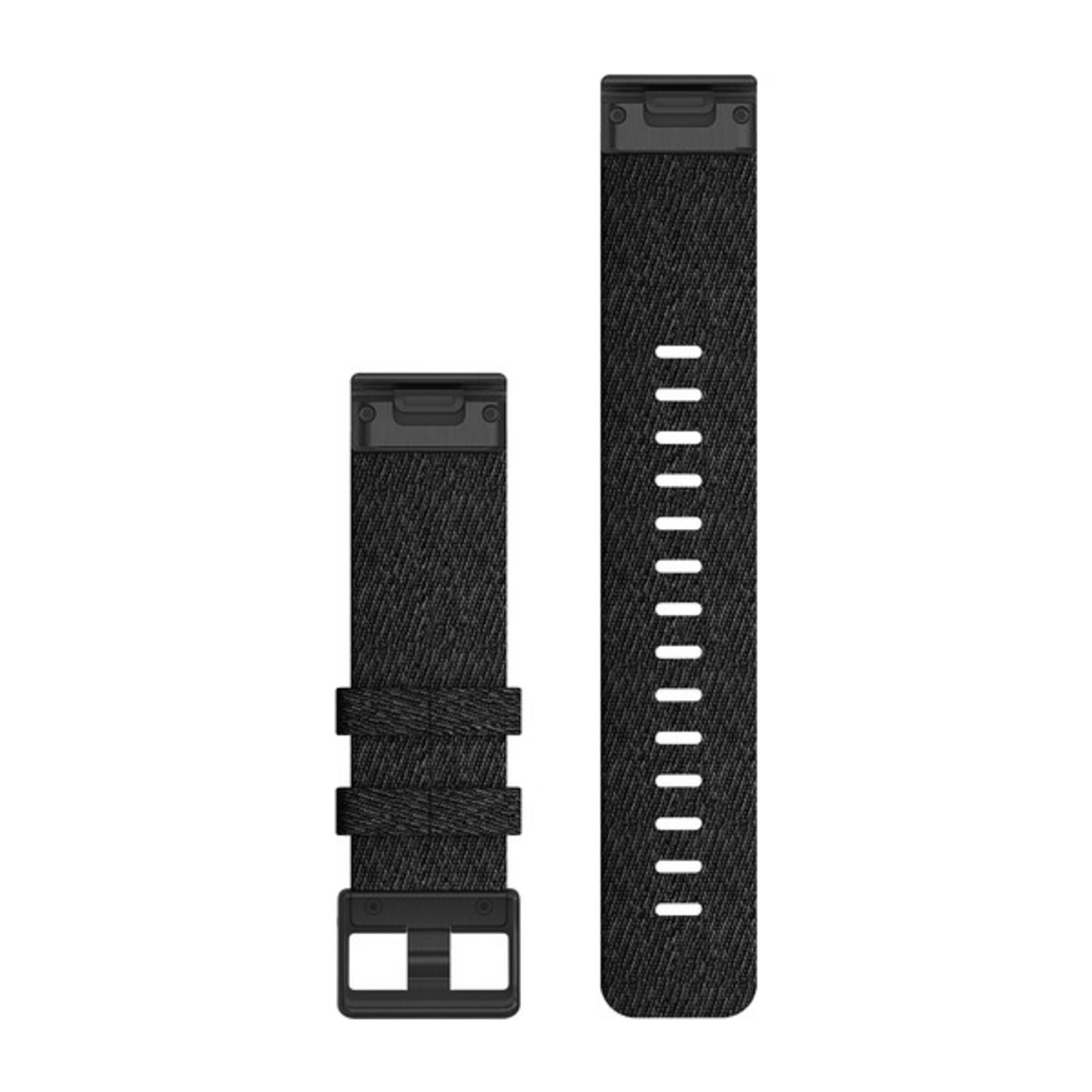 Alternative view of Quickfit 22 Watch Straps - Heathered Black Nylon