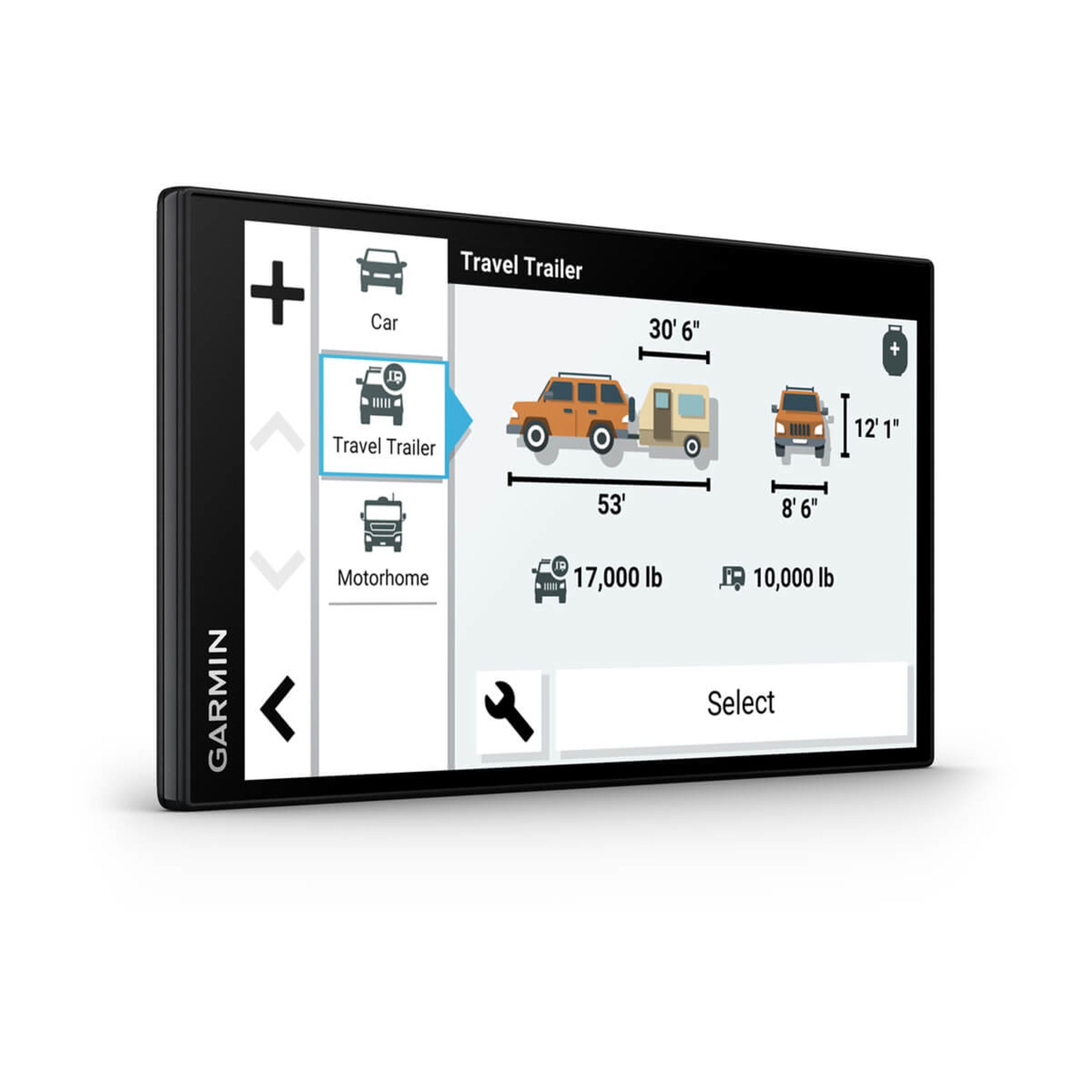 Alternative view of Rv 795 - 7" Rv Navigator