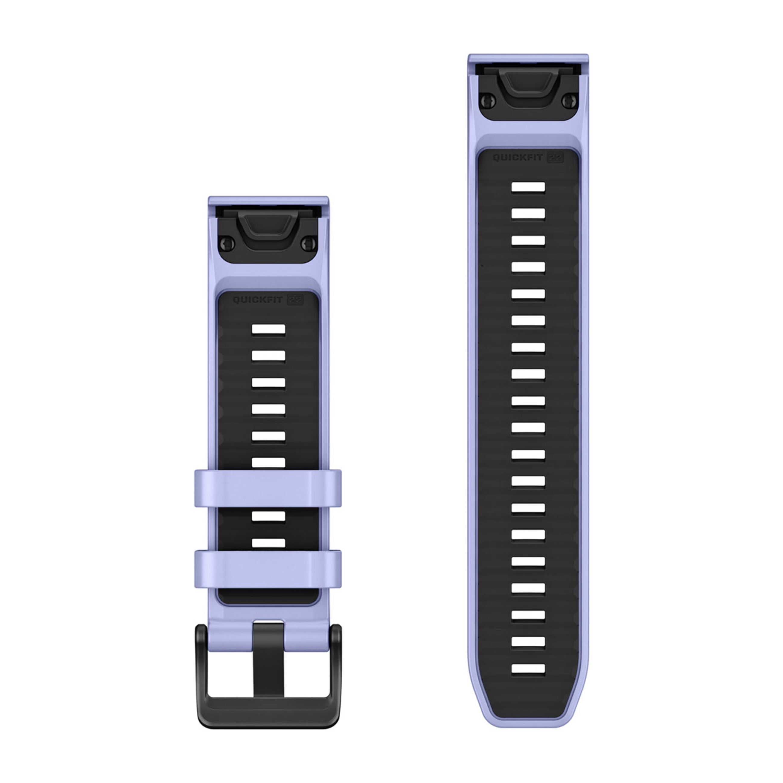 Alternative view of Quickfit 22 Watch Straps - Blueberry Silicone (3-Piece Dive Set)