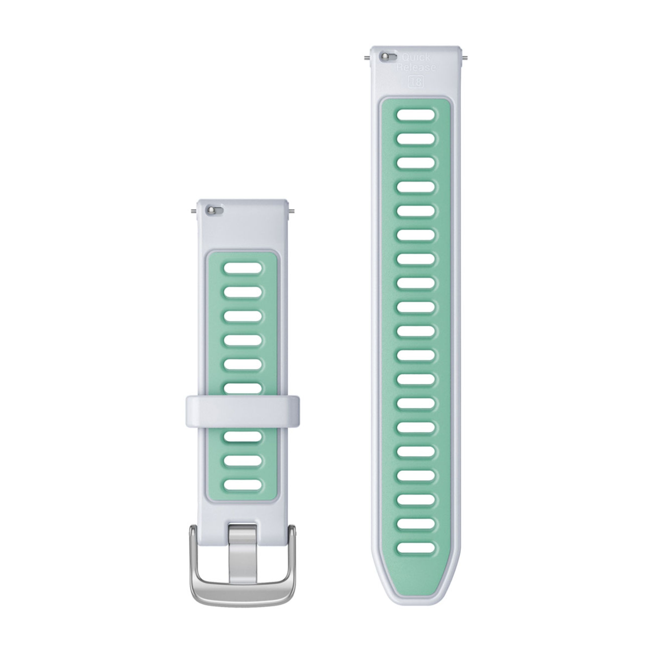 Alternative view of Quick Release Bands (18 Mm) - Whitestone/Neo Tropic With Silver Hardware