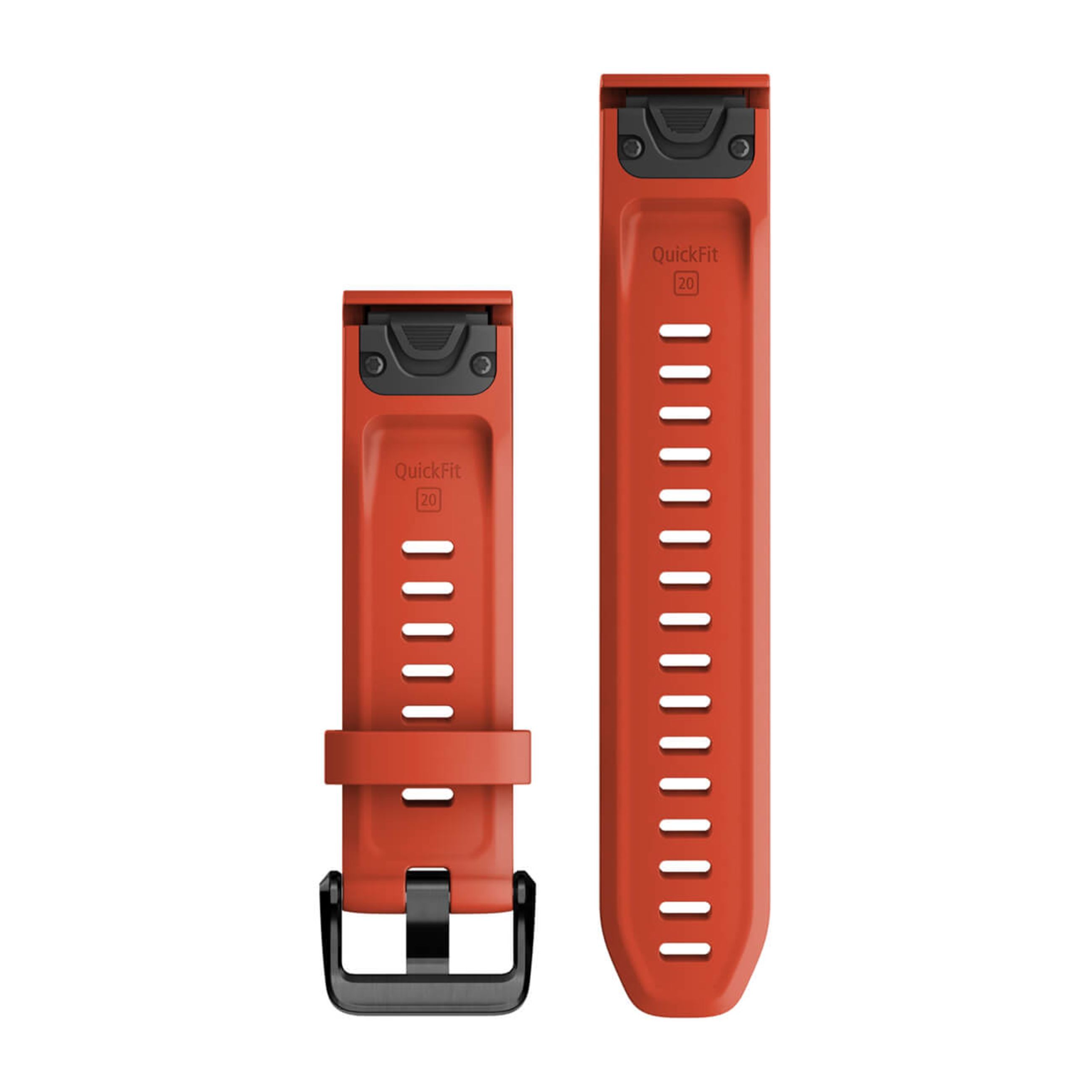 Alternative view of Quickfit 20 Watch Bands - Flame Red Silicone