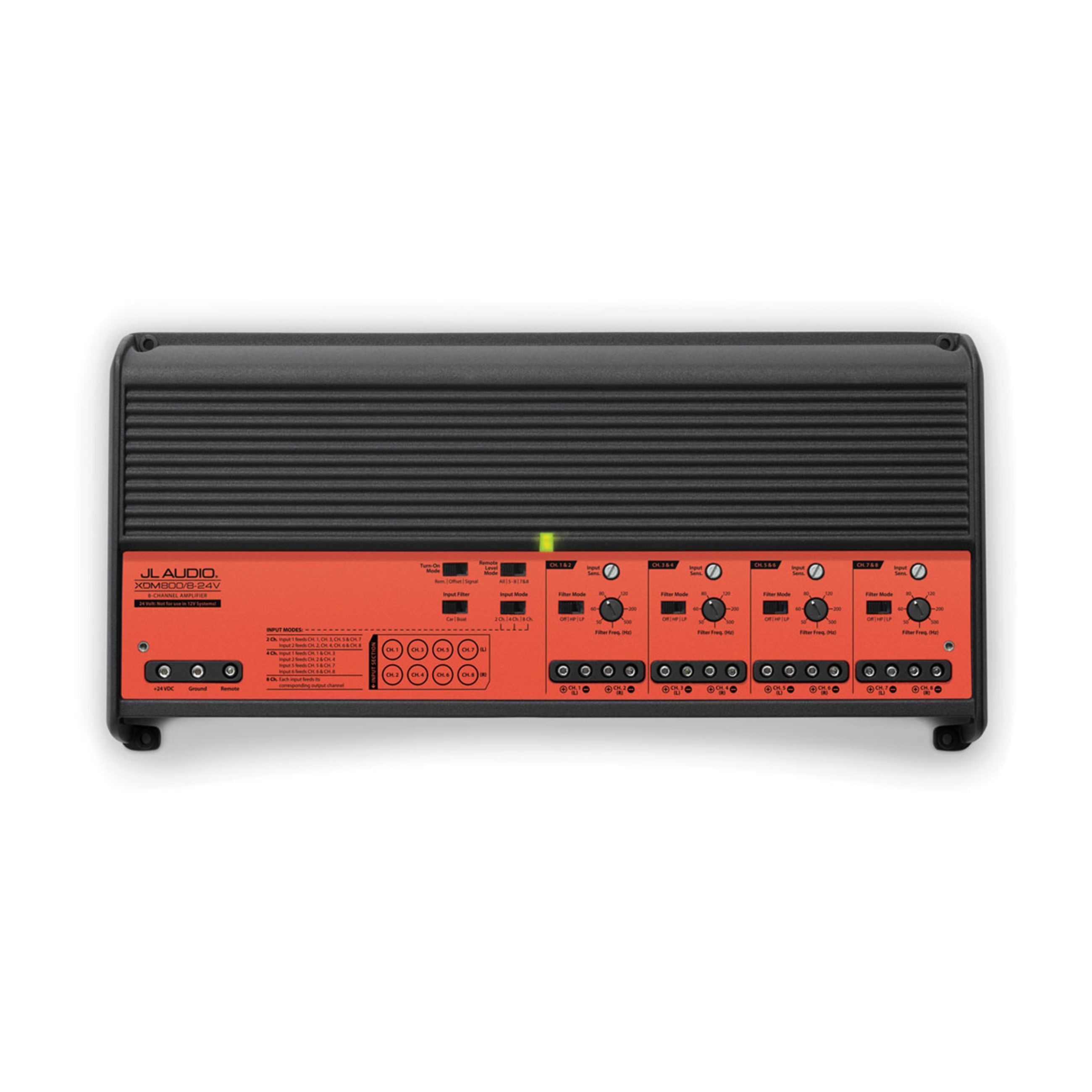 Alternative view of Jl Audio Xdm Car And Marine Amplifier - 8 Channel Full-Range Car And Marine Amplifier For 24 V Systems (800 W) (Xdm800/8-24V)