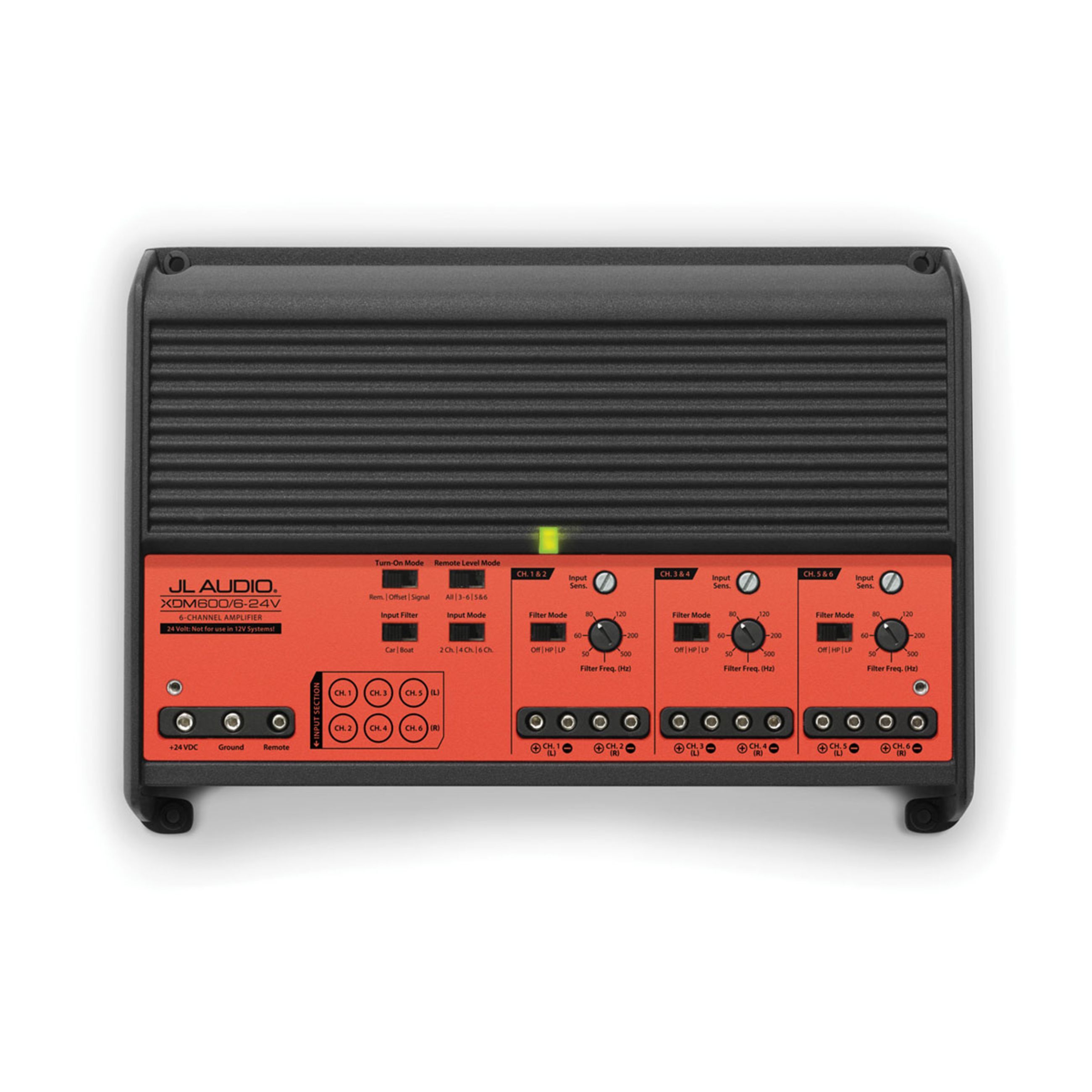 Alternative view of Jl Audio Xdm Car And Marine Amplifier - 6 Channel Full-Range Car And Marine Amplifier For 24 V Systems (600 W) (Xdm600/6-24V)