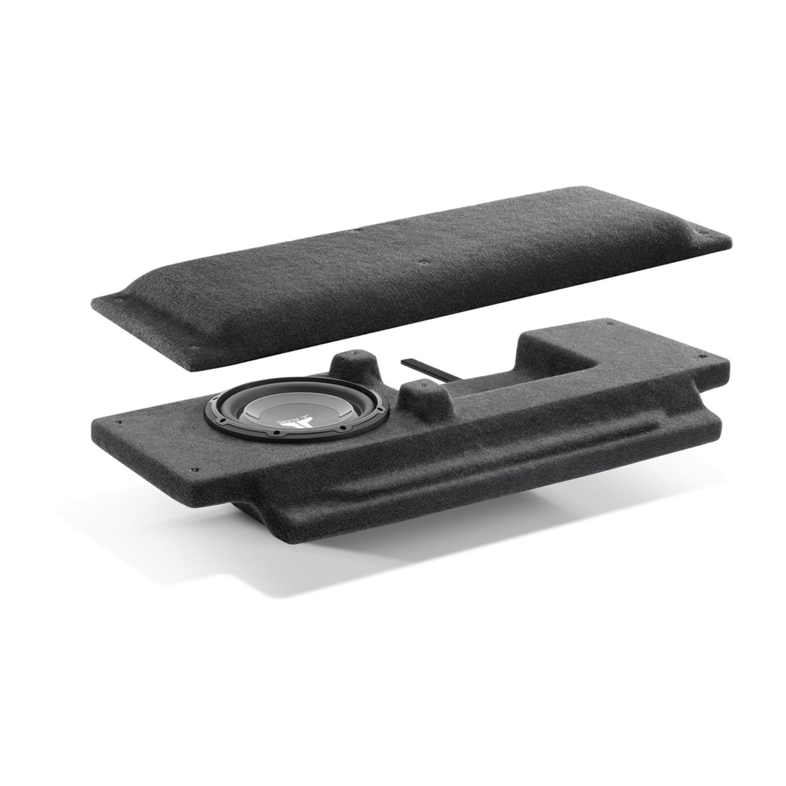 Alternative view of Jl Audio Stealthbox Enclosed Subwoofer For Jeep Wrangler - With Medium Slate Gray Or Medium Khaki Interior (Sb-J-Jk2Dr/10W1V3/Dg)