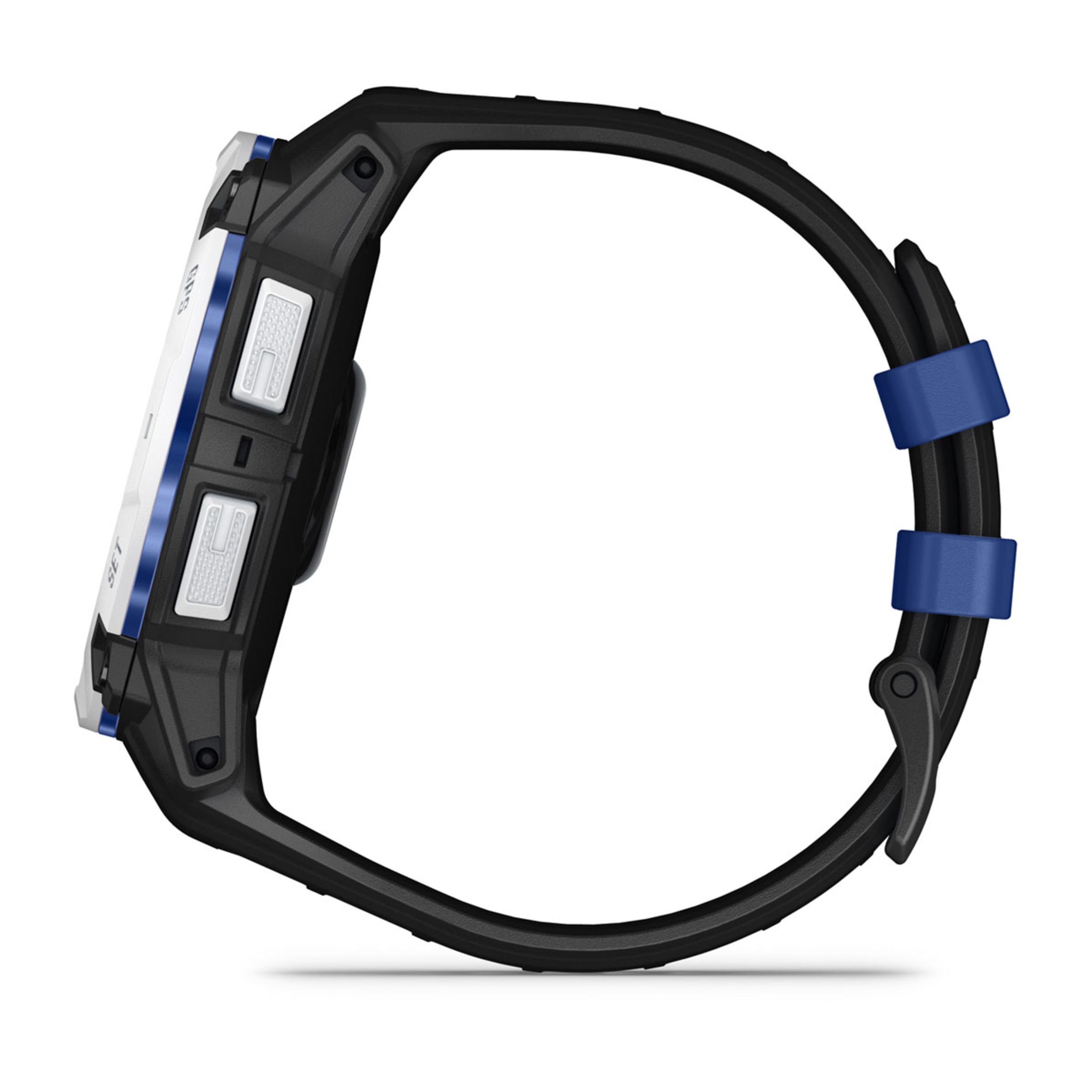 Instinct E – 45 Mm - Whitestone With Black/Bolt Blue Band - Image 19